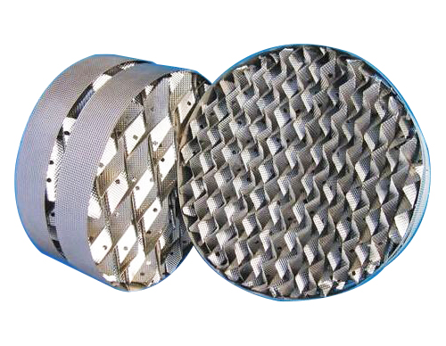 <b>我廠(chǎng)在上?；ぱ芯吭褐笇?，專(zhuān)業(yè)生產(chǎn)新型高效波紋規整填料及散堆填料，可采用不銹鋼、銅 、鋁、純鈦、鉬五鈦、等材質(zhì)制作。在香料、農藥、精細化工、石油化工等領(lǐng)域得到廣泛</b>